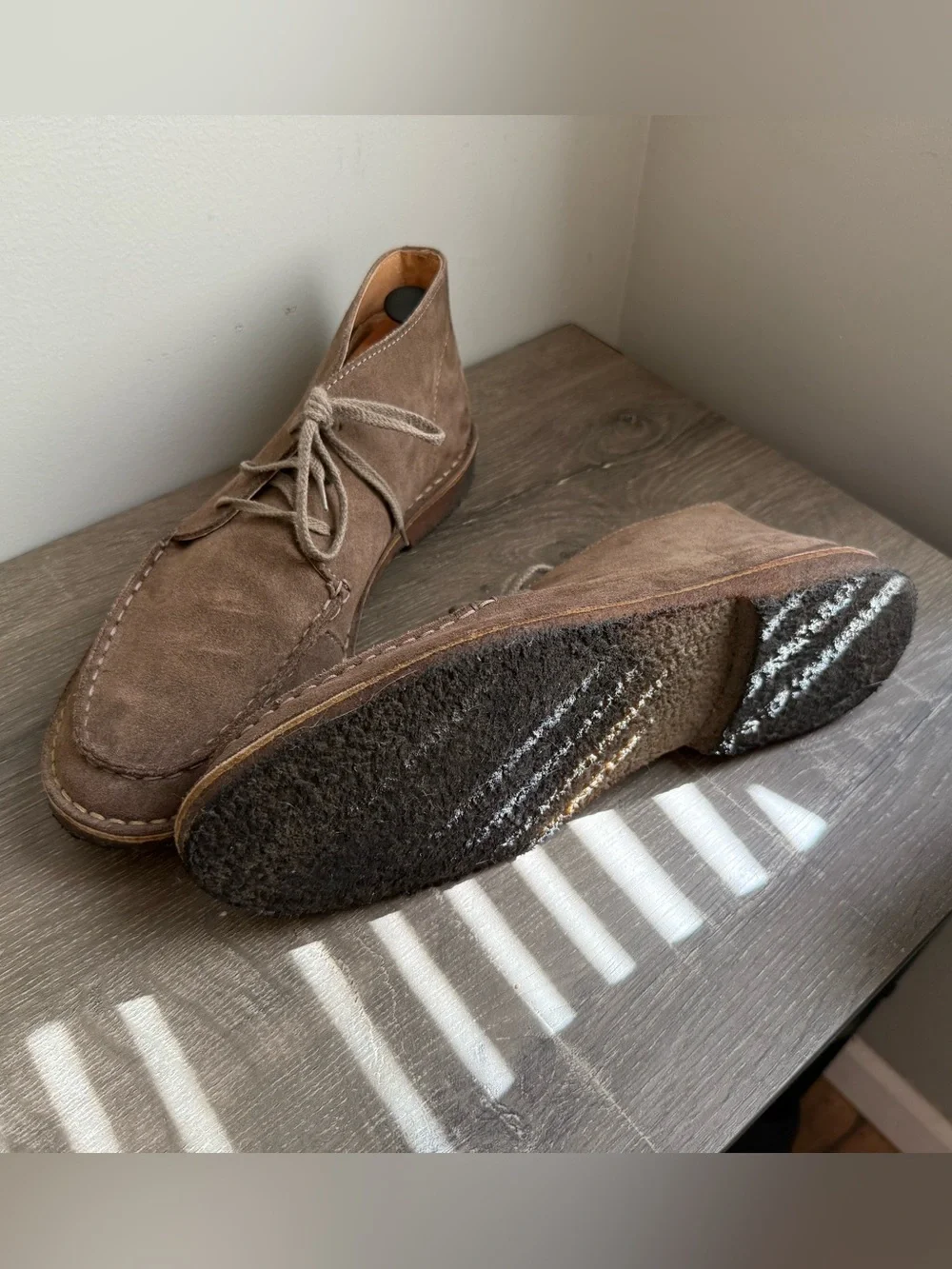 J. Crew Brown Suede Chukka Boots